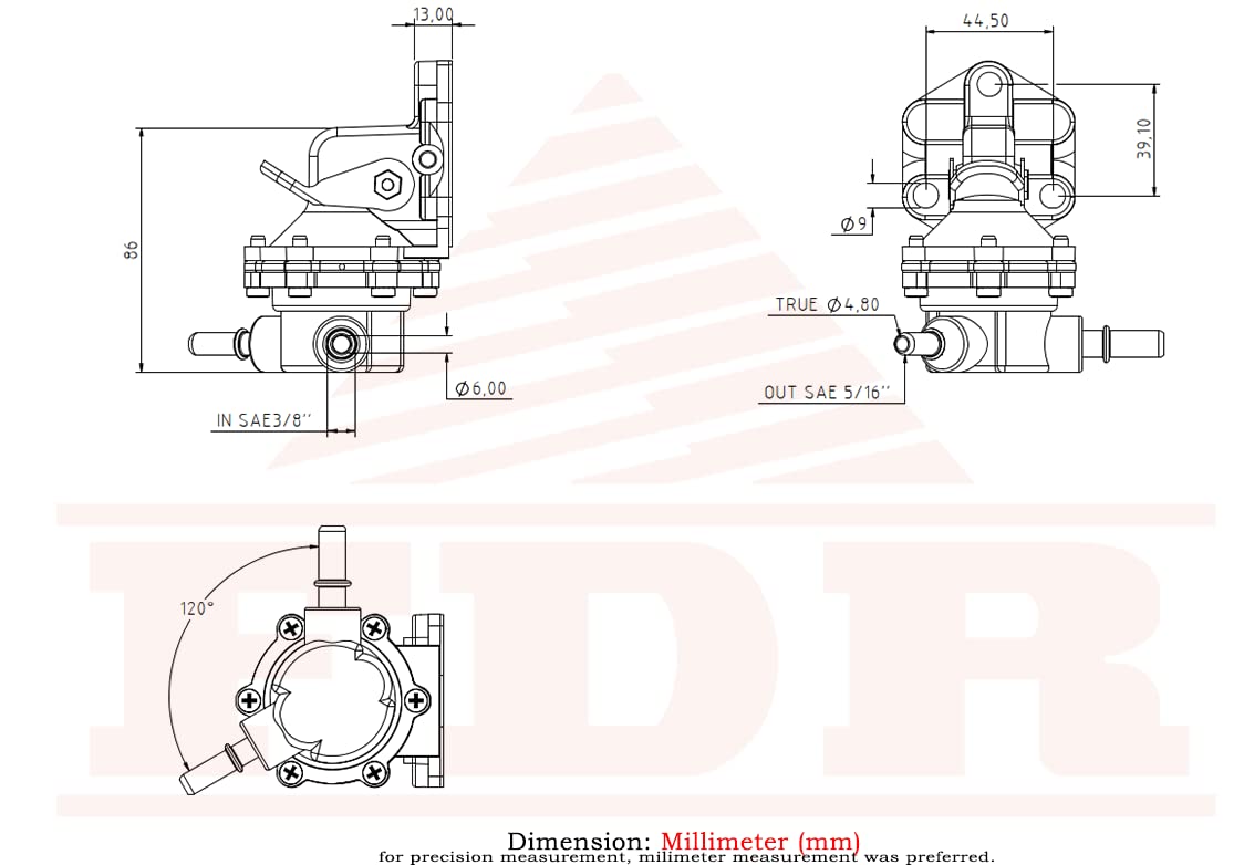JCB BACKHOE- GEN. JCB FUEL LIFT PUMP (320/07201 320/07037 320/A7161 320/07040)