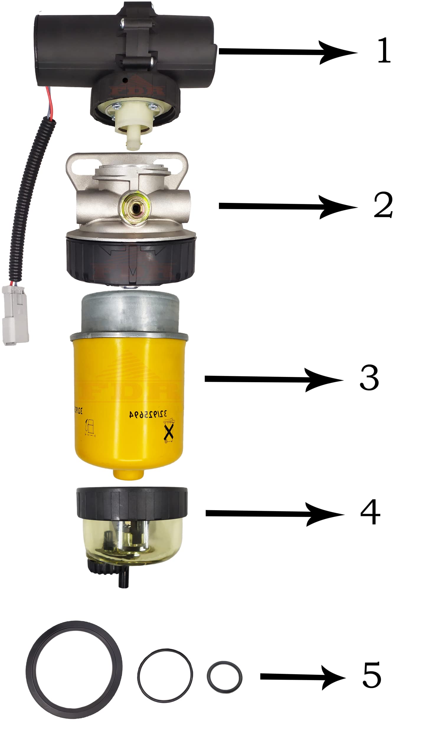 JCB DieselMax Fuel Pump and Fuel Filter 444 CAT 422E 428D 428E 432D Loader 248B 287B 262B 252B 246B 277B 268B 236B 267B CAT Engine 3044C OEM 320/07207 232/5877