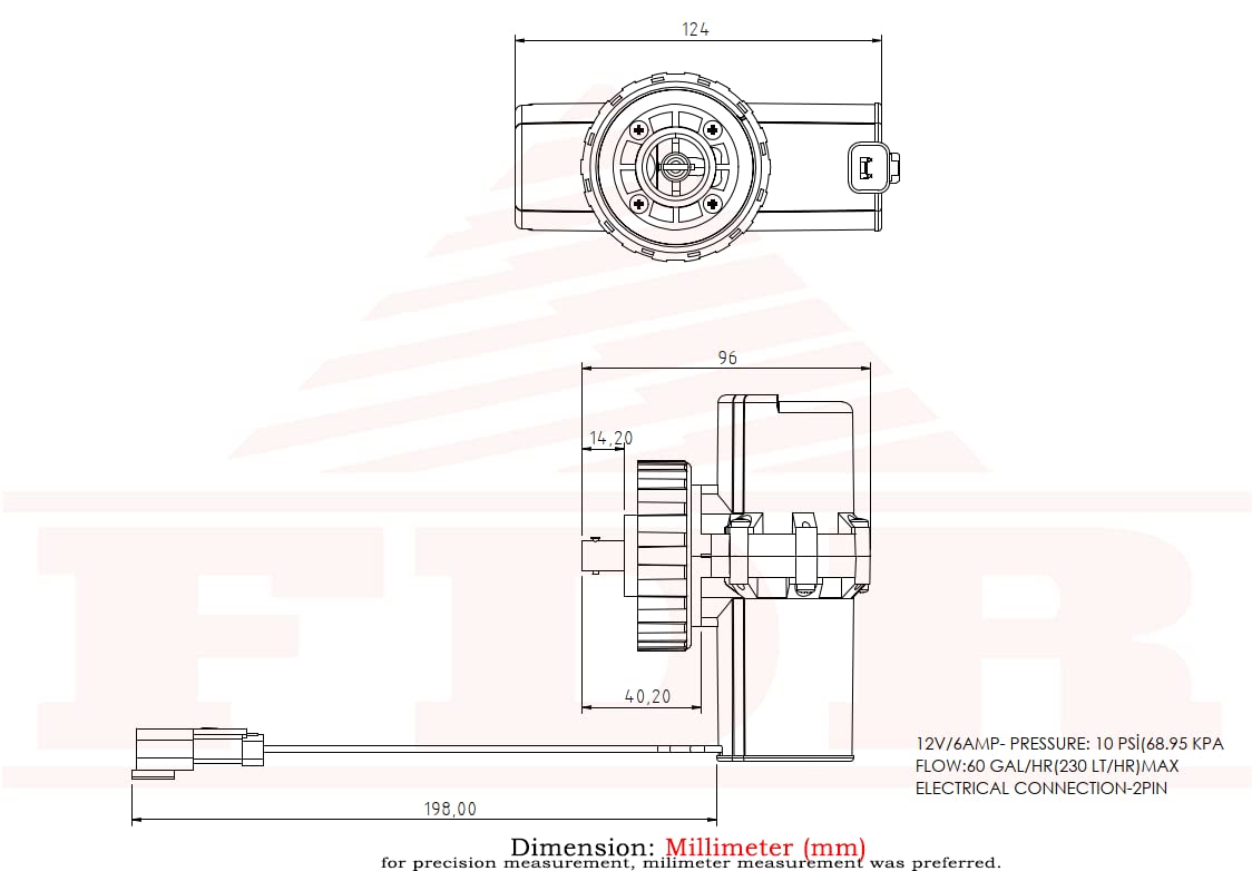 Fuel Extraction Pump 12V for Caterpillar Perkins MP10325 232-5877 228-9130 349-5327 228-9129 CAT Backhoe 414E 416D 416E 420D 420E 422E 424D 428D 428E 430D 430E 432D 432E 434E 442D 442E 444E