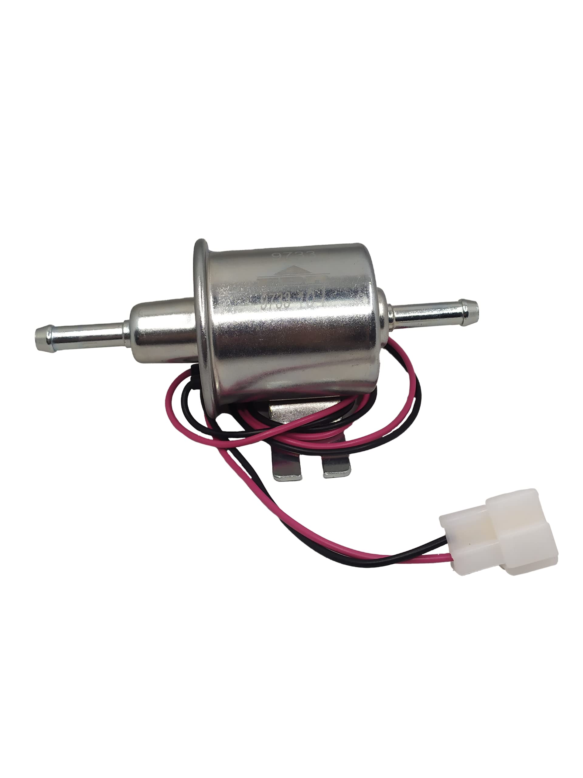 TTParts HEP02A Universal 12V Heavy Duty Electric Fuel Pump Metal Solid Petrol 12 Volts Replacement For Motorcycle Carburetor ATV Trucks Boats For Gasoline or Diesel Engine